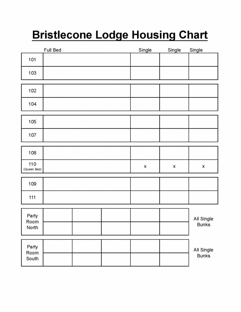 Housing Chart - Bristlecone