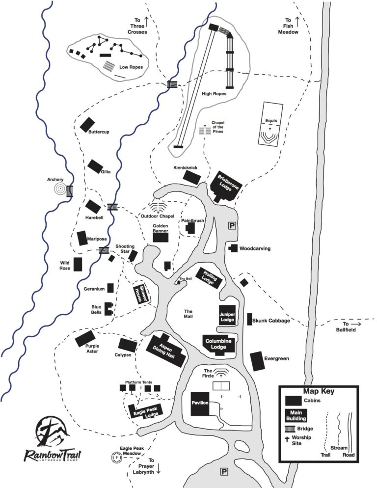 CAMP MAP « Rainbow Trail Lutheran Camp